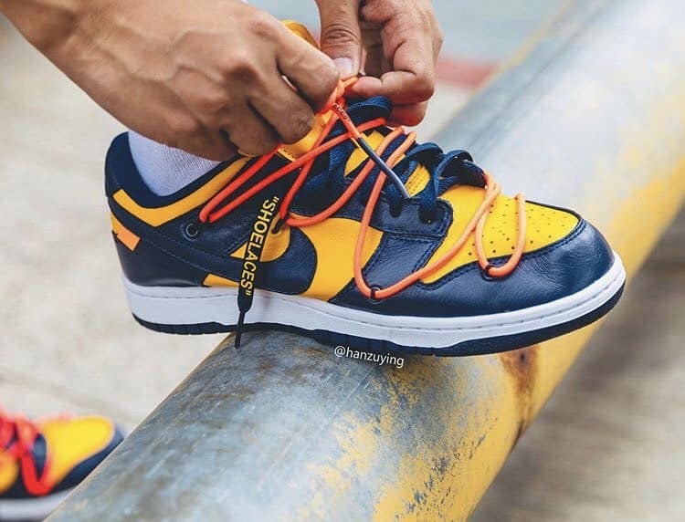 Off-White Nike Dunk Low University Gold