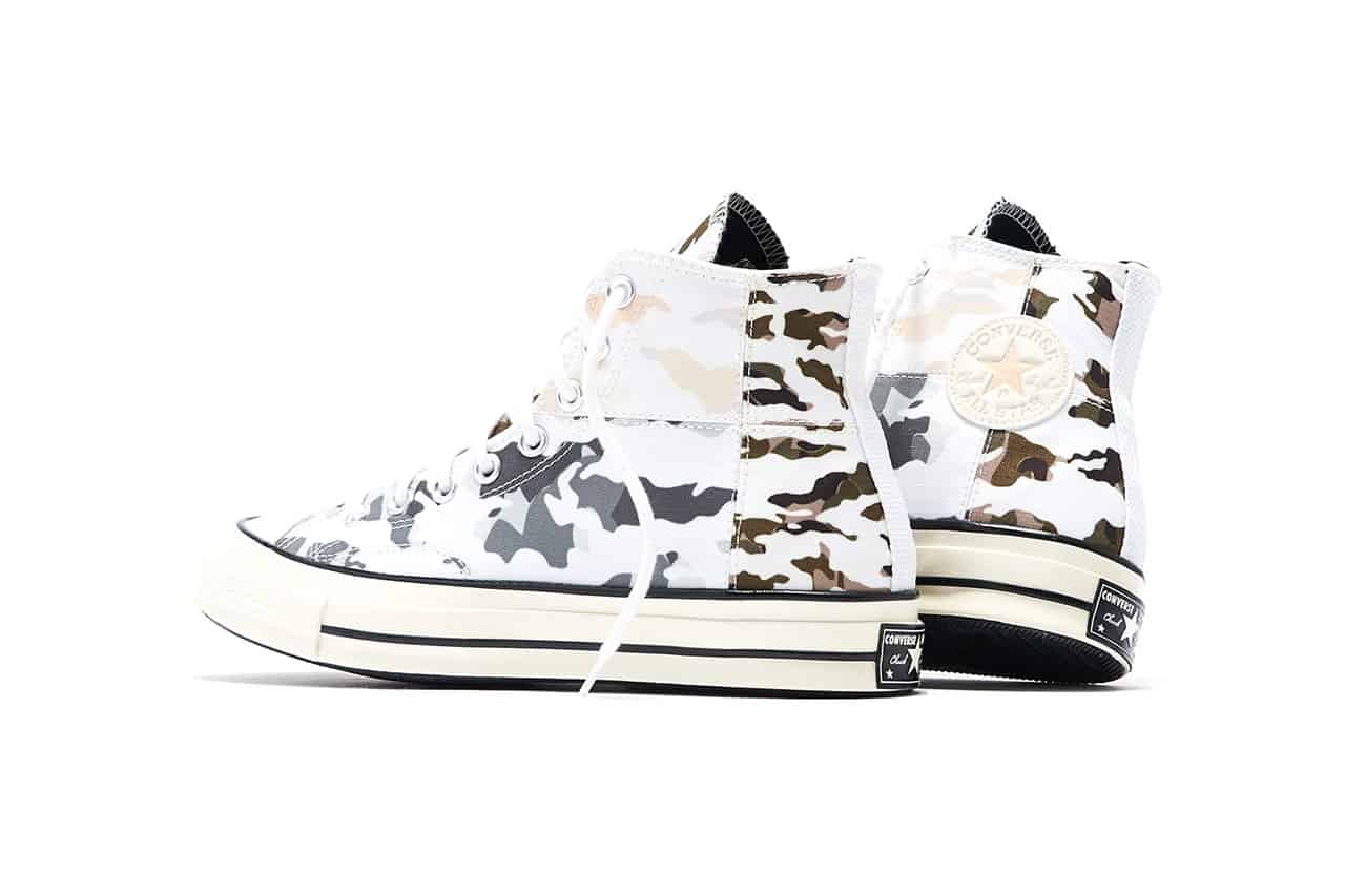Converse Chuck 70 Hi Blocked Camo White Carbon Grey Egret Release Information