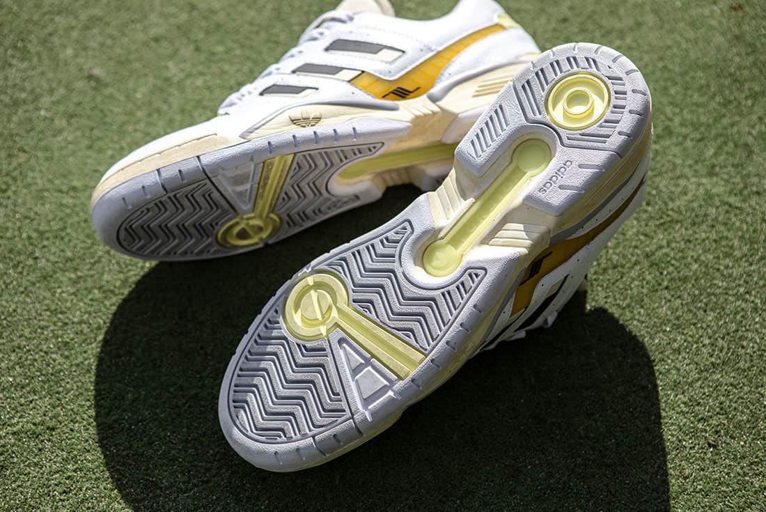 Highs And Lows adidas Consortium Torsion Edberg Comp Release Date Sneaker Freaker Hero Closeup Grass
