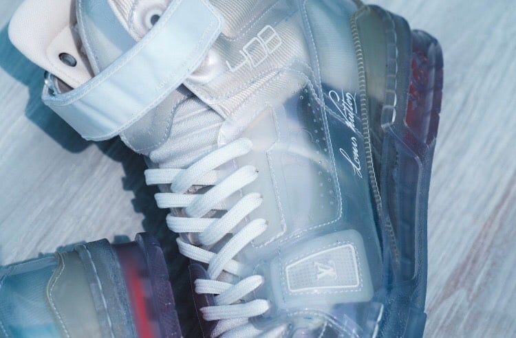 A Detailed Look at Virgil Abloh's "Transparent" LV 408 Trainer