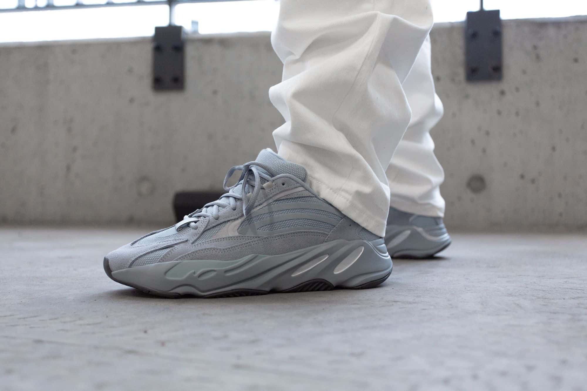 Yeezy Boost 700 Hospital Blue On Feet