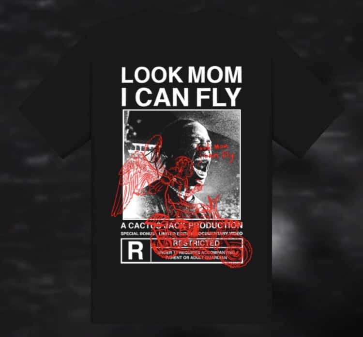 Travis Scott Look Mom I Can Fly Merch