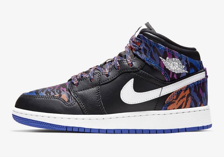 Air Jordan 1 Mid Receives an Exotic Look with the "Tiger Print" Colorway