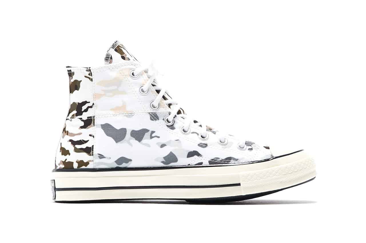 Converse Chuck 70 Hi Blocked Camo White Carbon Grey Egret Release Information