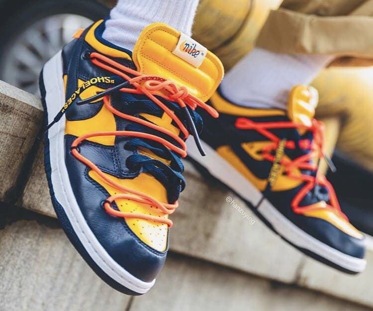 Official Photos of the Off-White x Nike Dunk Low "University Gold"