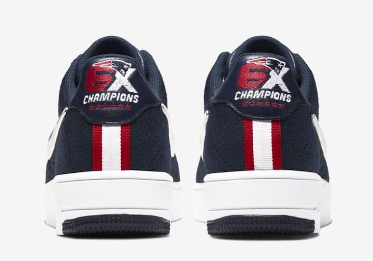 Official Look at the Patriots x Nike Air Force 1 Ultra Flyknit "6x Champs"