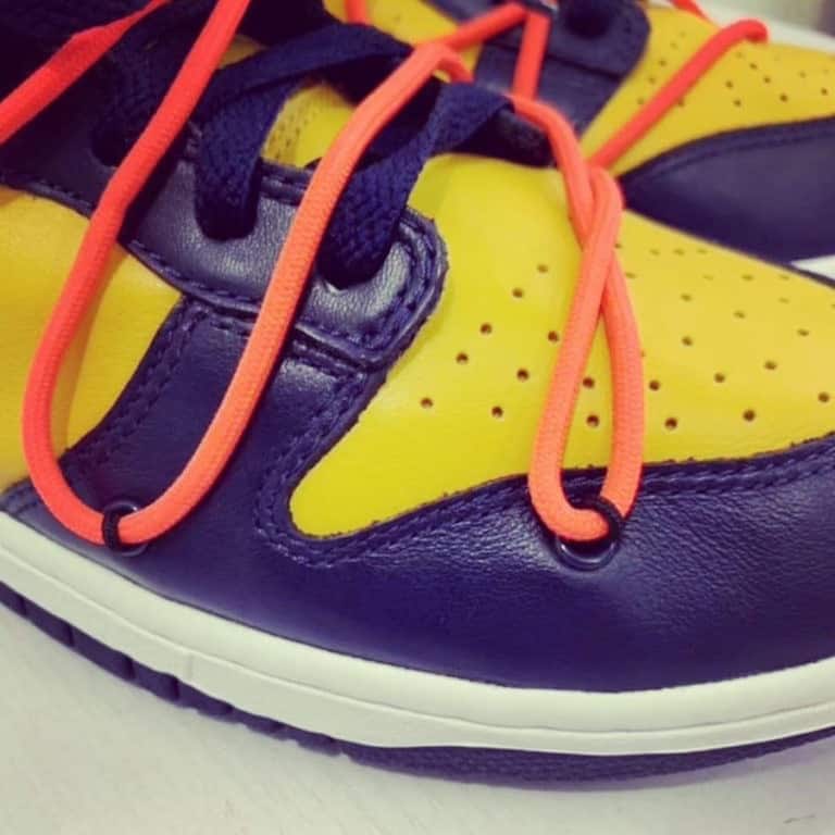 Official Photos of the Off-White x Nike Dunk Low "University Gold"