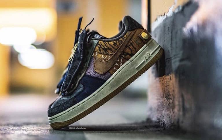 Travis Scott x Nike Air Force 1 in Kid’s Sizing