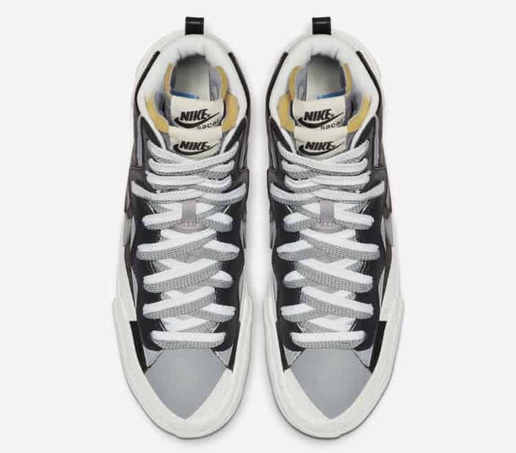 Sacai X Nike Blazer Mid "black/wolf Grey"