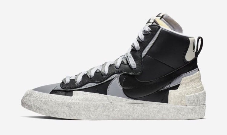 Sacai X Nike Blazer Mid "black/wolf Grey"