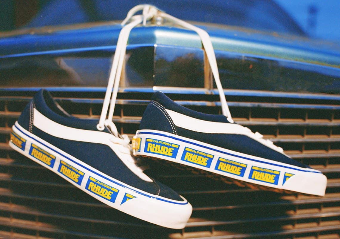 Rhude Vans Bold Ni Red Black