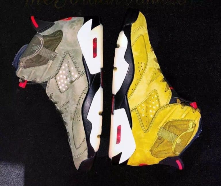Travis Scott X Air Jordan 6 "yellow" 2020