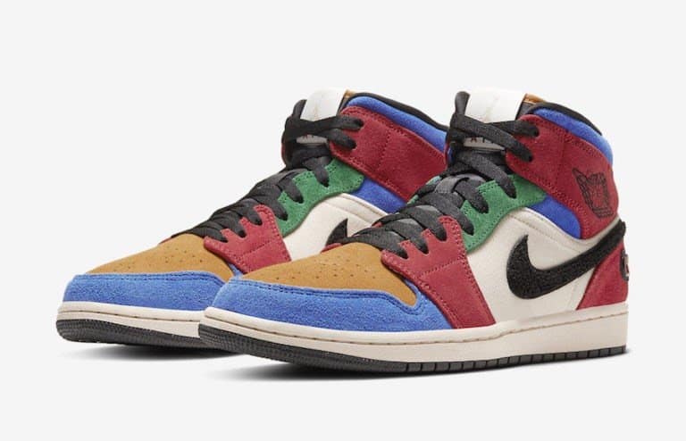 Blue The Great X Air Jordan 1 Mid "fearless"