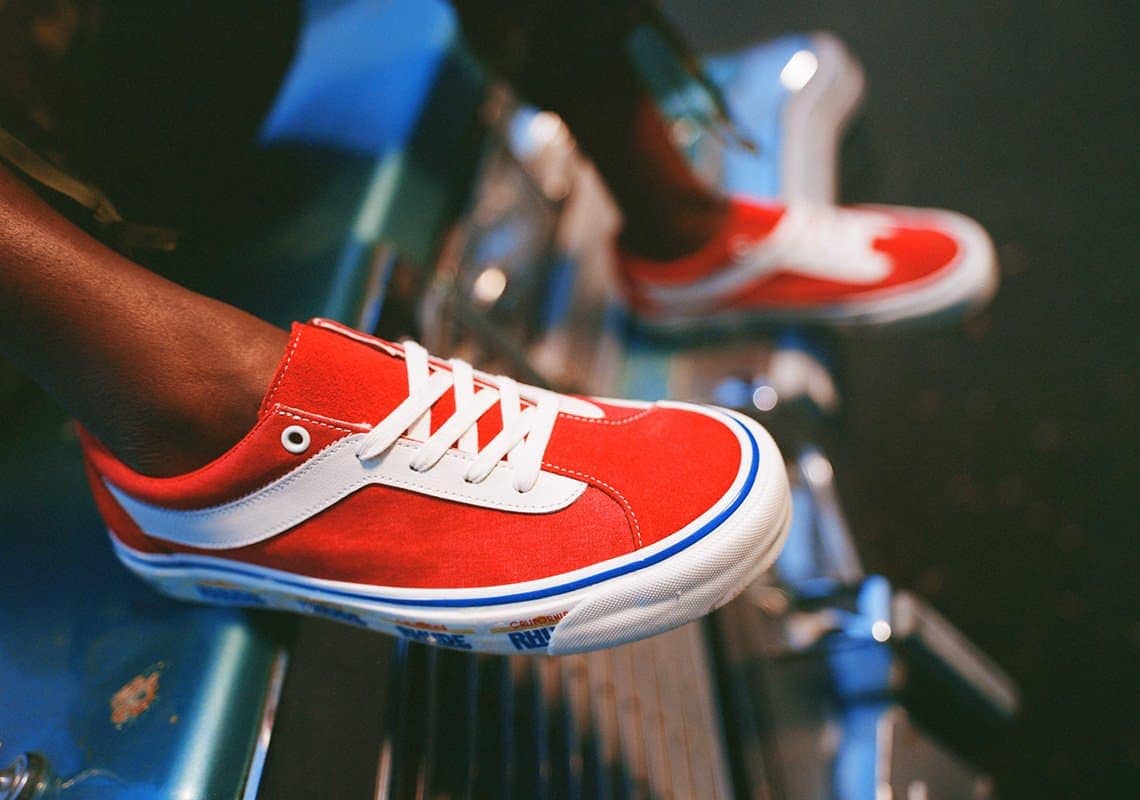 Rhude Vans Bold Ni Red Black