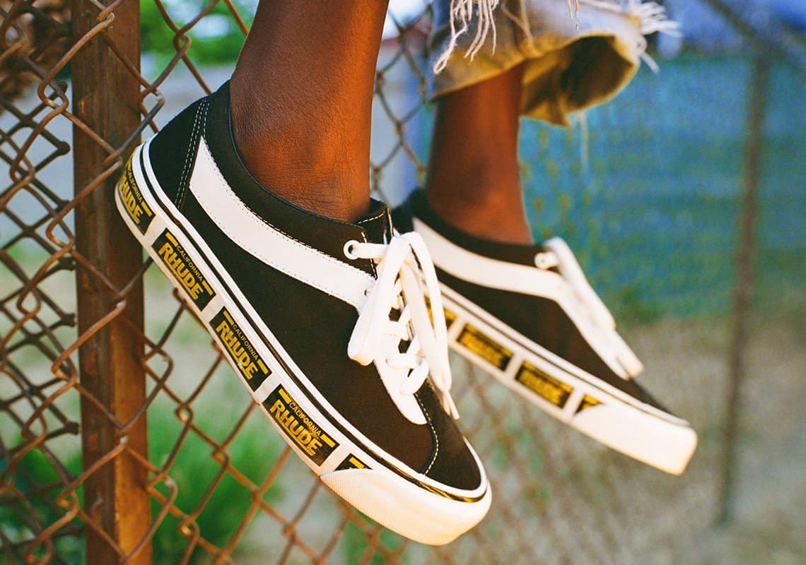 Rhude Vans Bold Ni Red Black