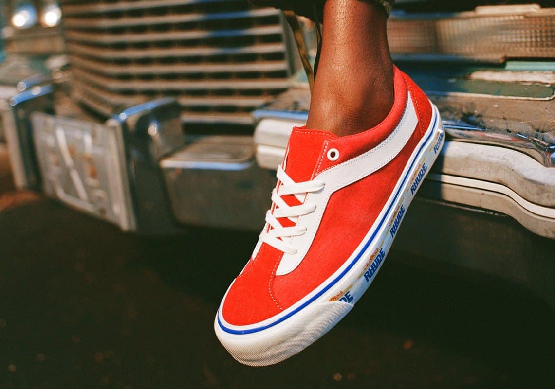 Rhude Vans Bold Ni Red Black