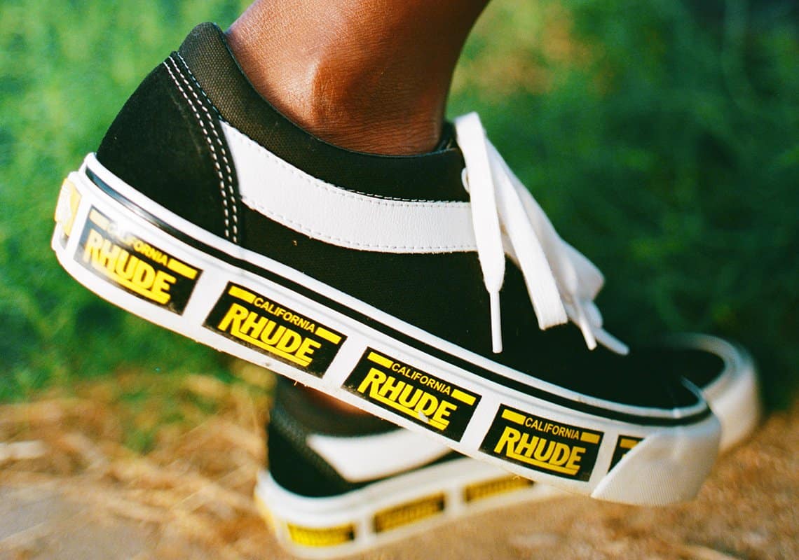 Rhude Vans Bold Ni Red Black