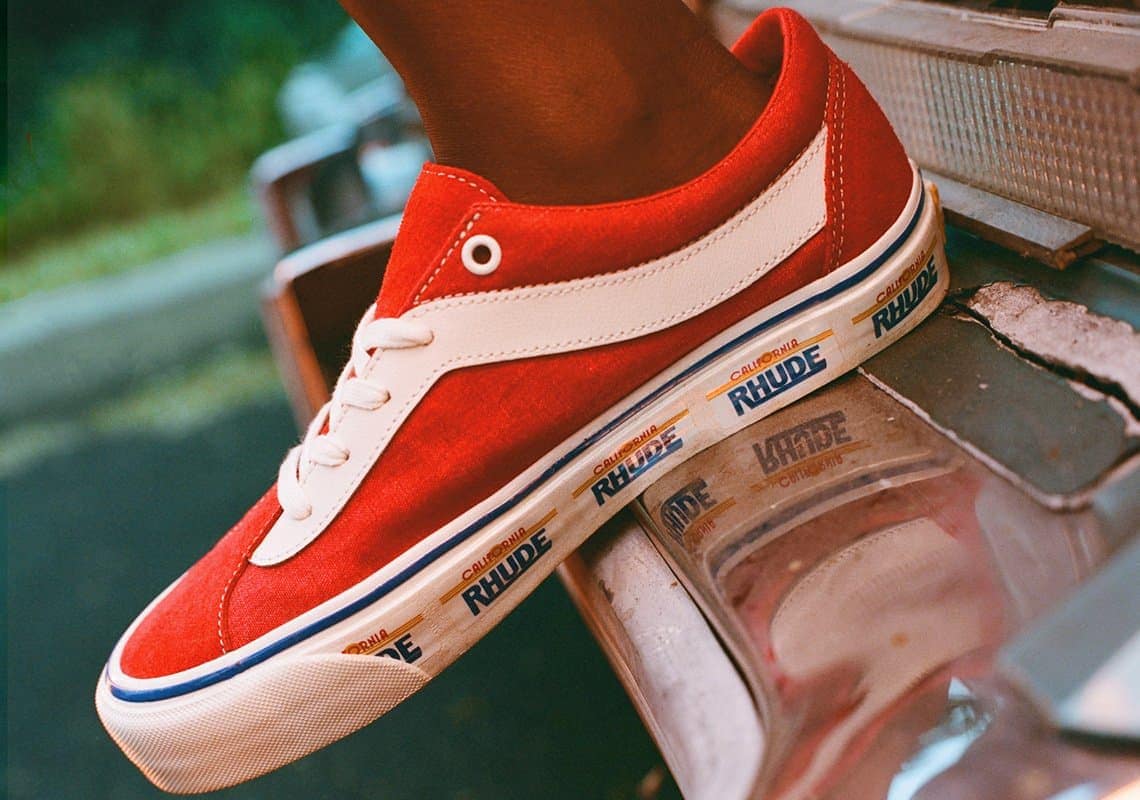 Rhude Vans Bold Ni Red Black