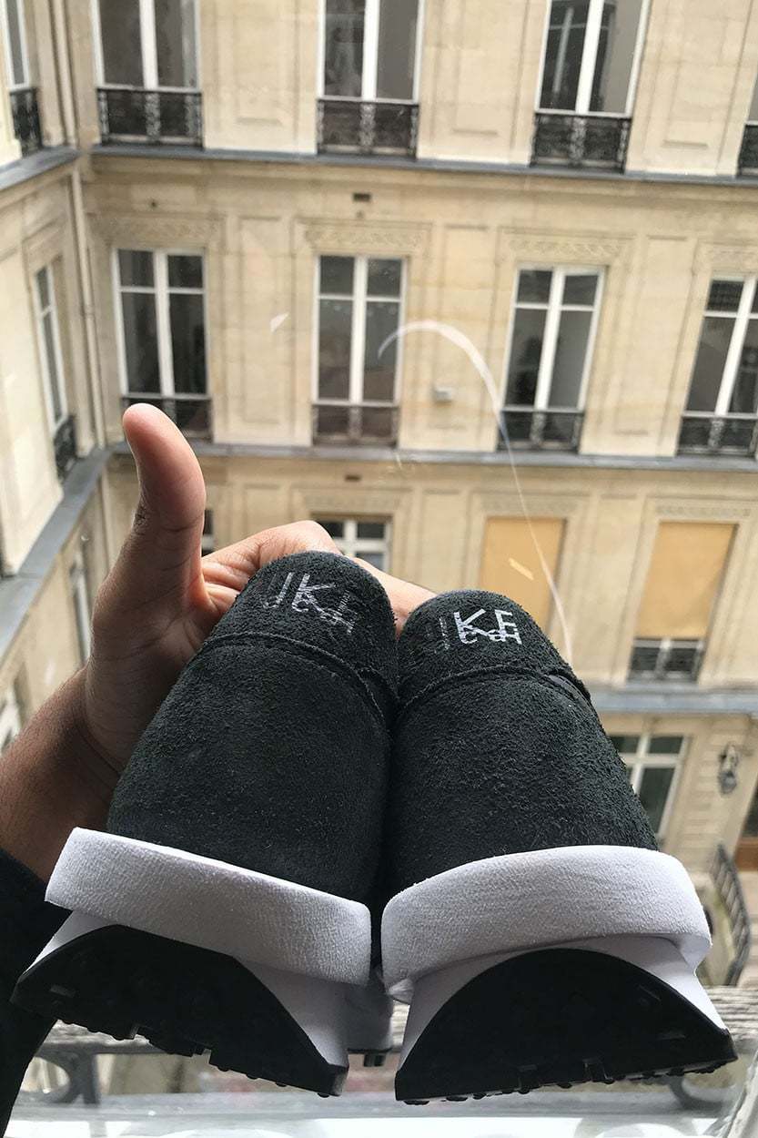 Sacai Nike Ldwaffle Black White Leather Suede First Look