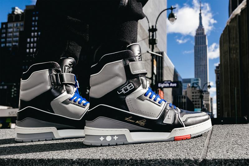 On-Foot Look at the Louis Vuitton LV 408 Trainer Hi “New York” and “Chicago”