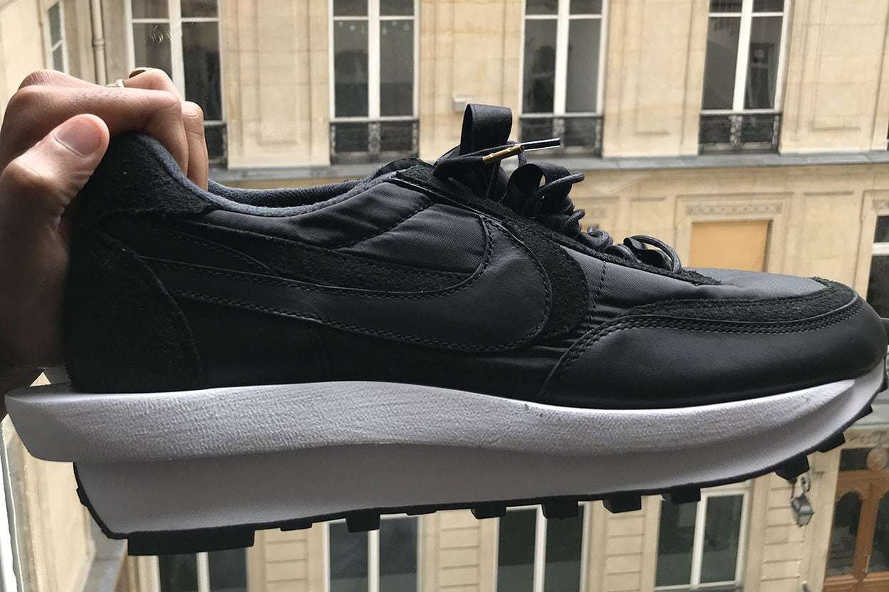 Sacai Nike Ldwaffle Black White Leather Suede First Look