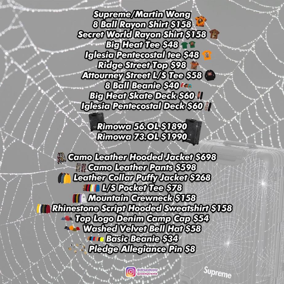 Supreme Fw19 Week 12