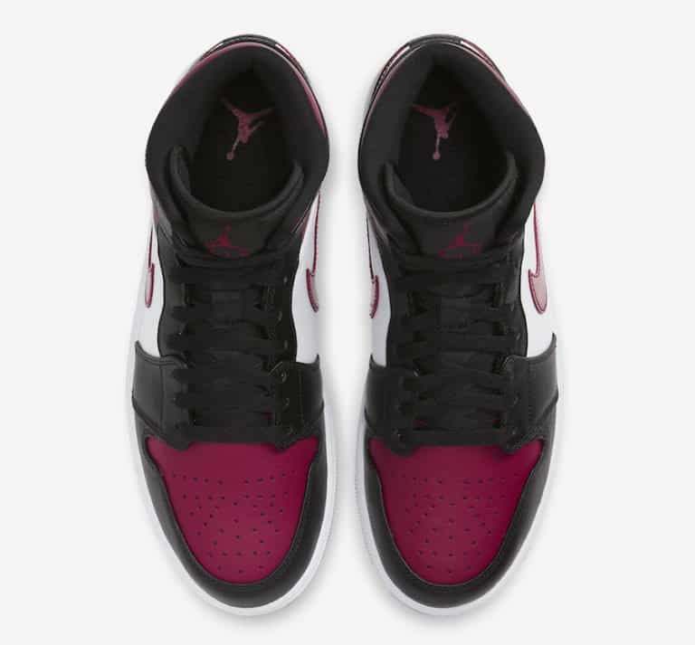 This Air Jordan 1 Mid Draws Inspiration from the “Bred Toe” Colorway