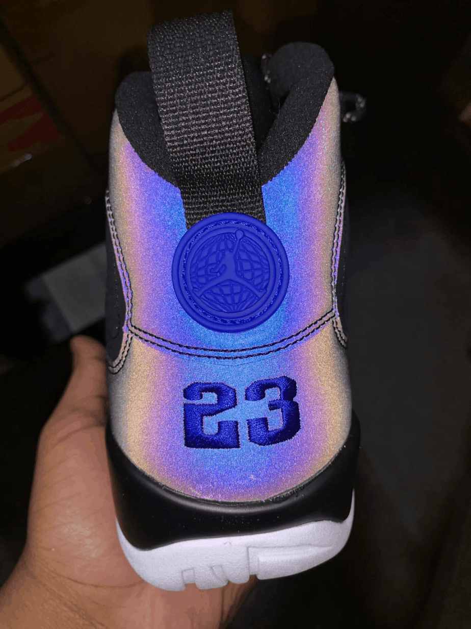 Air Jordan 9 “Racer Blue” Boasts a Reflective Upper