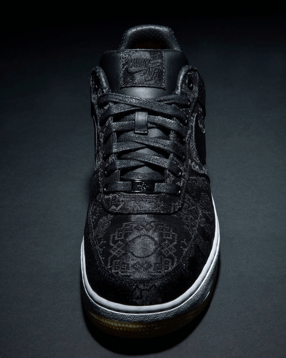 Clot x Fragment x Nike Air Force 1 "Black" has a Hidden Red Upper