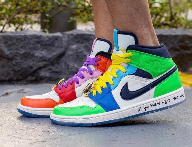 On-Foot Look at the Melody Ehsani x Air Jordan 1 Mid "Fearless"