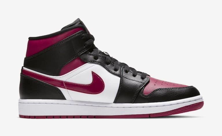 This Air Jordan 1 Mid Draws Inspiration from the “Bred Toe” Colorway