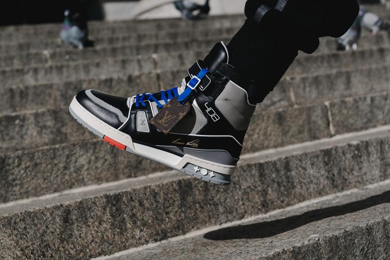 On-Foot Look at the Louis Vuitton LV 408 Trainer Hi “New York” and “Chicago”