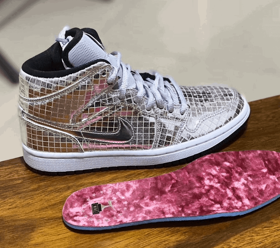 Official Images of the Air Jordan 1 Mid "Disco Ball"