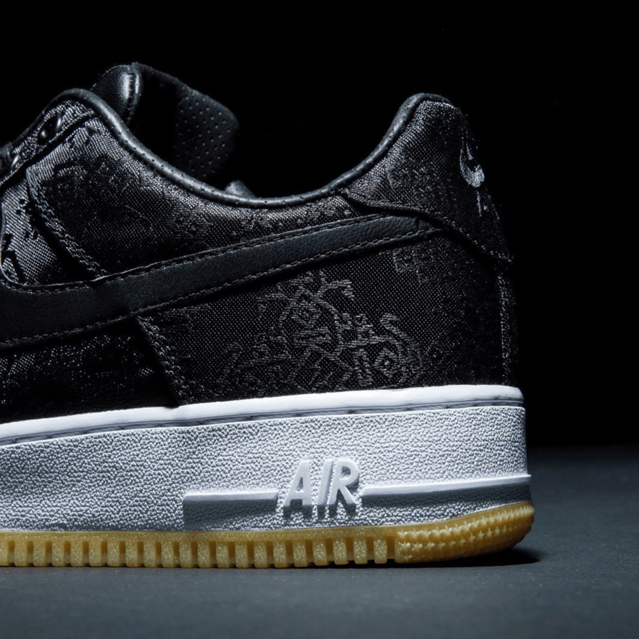Clot x Fragment x Nike Air Force 1 "Black" has a Hidden Red Upper