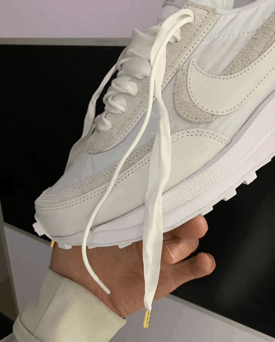 sacai x Nike LDWaffle "White Nylon"
