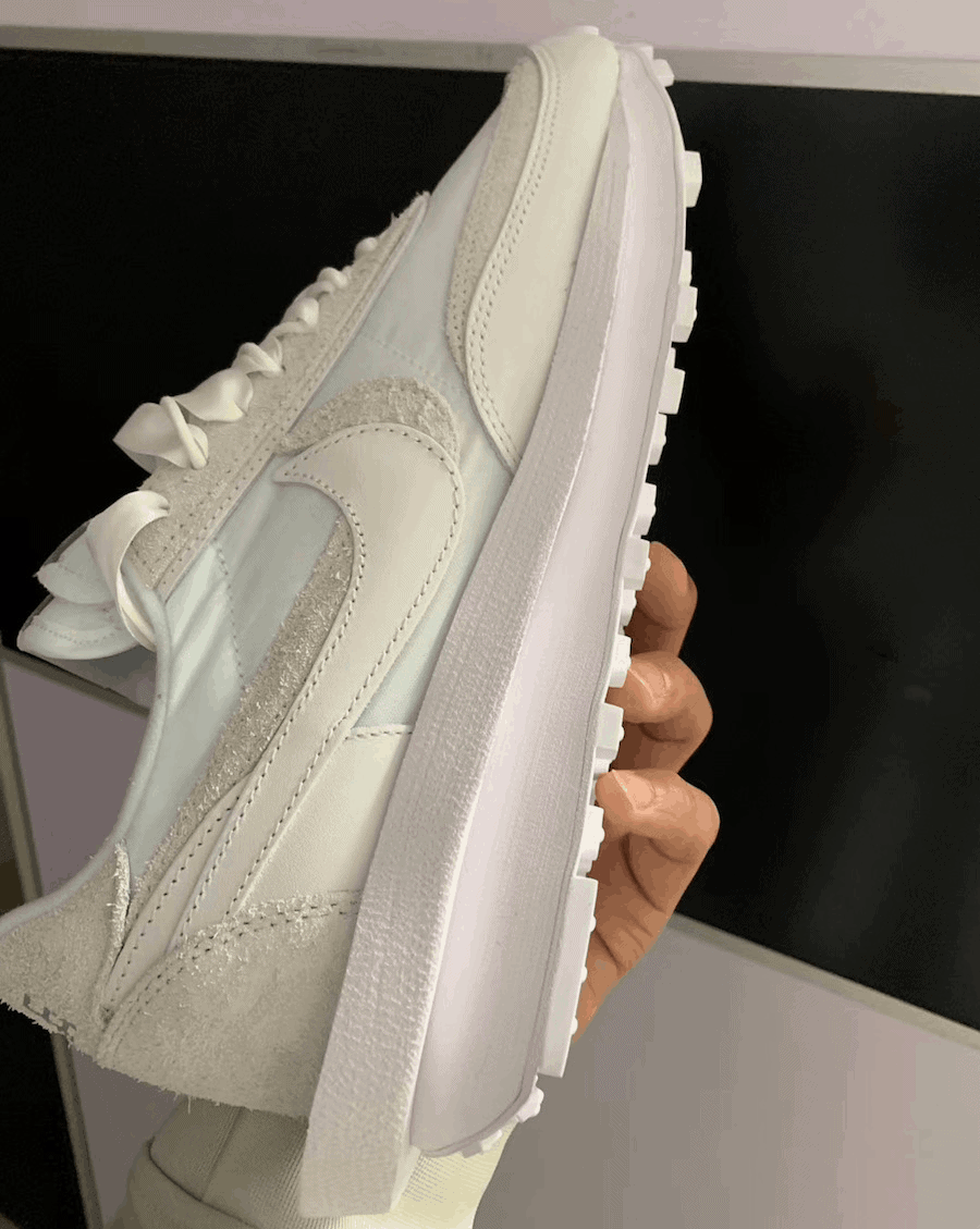 sacai x Nike LDWaffle "White Nylon"