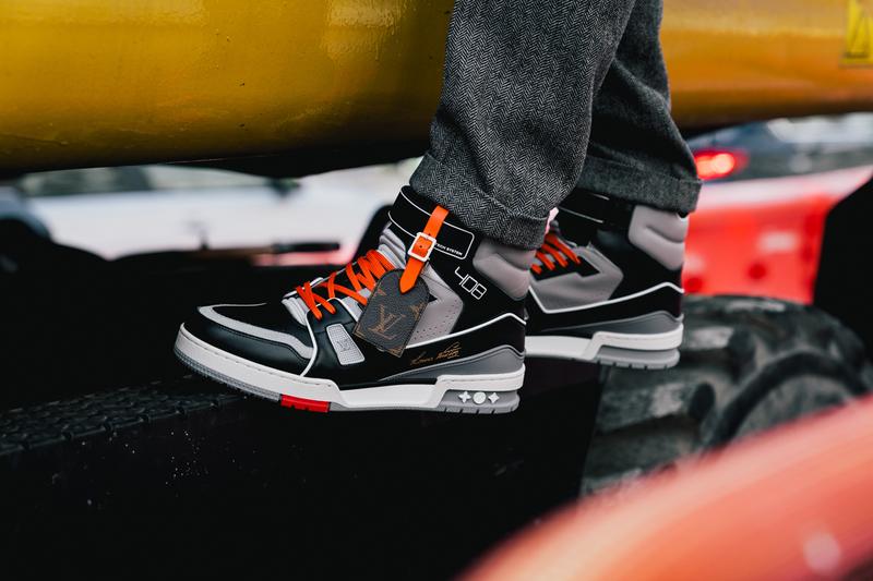 On-Foot Look at the Louis Vuitton LV 408 Trainer Hi “New York” and “Chicago”