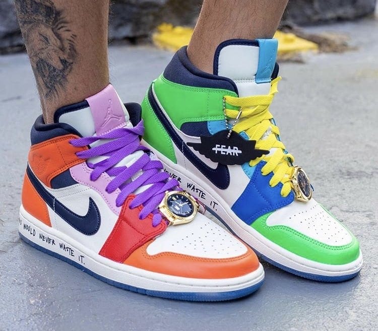 On-Foot Look at the Melody Ehsani x Air Jordan 1 Mid "Fearless"