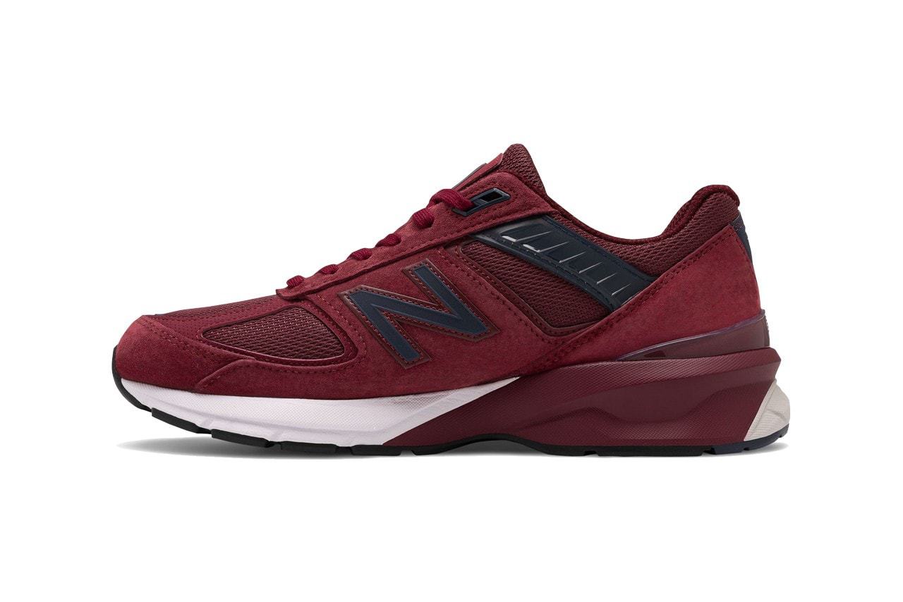 New Balance 990v5 Burgundy Navy Made In Us M990v5 29969