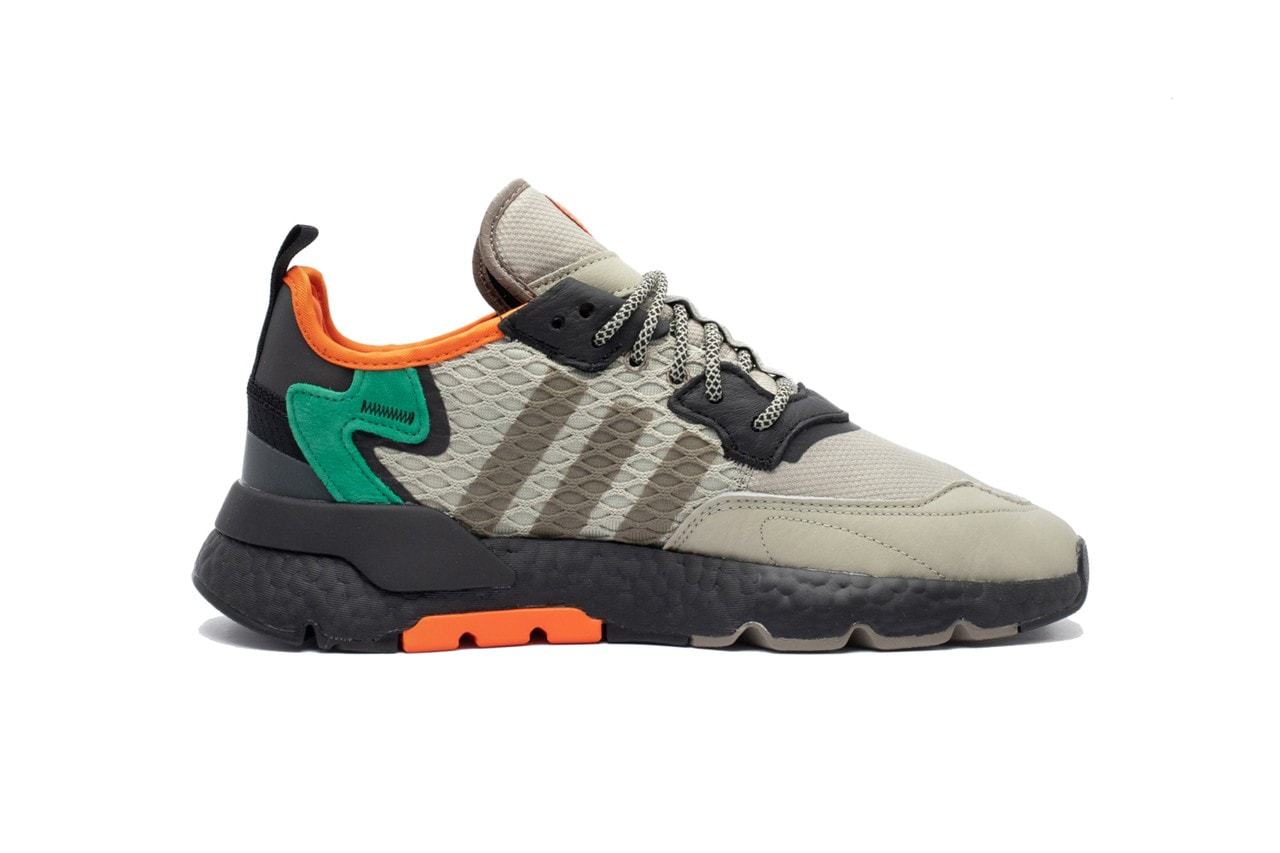 adidas Nite Jogger Cordura Sesame Core Black Bright Green EE5569