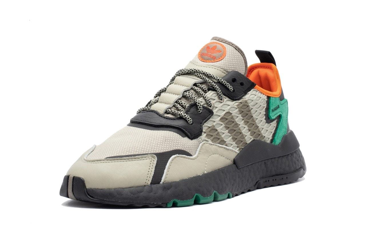 adidas Nite Jogger Cordura Sesame Core Black Bright Green EE5569