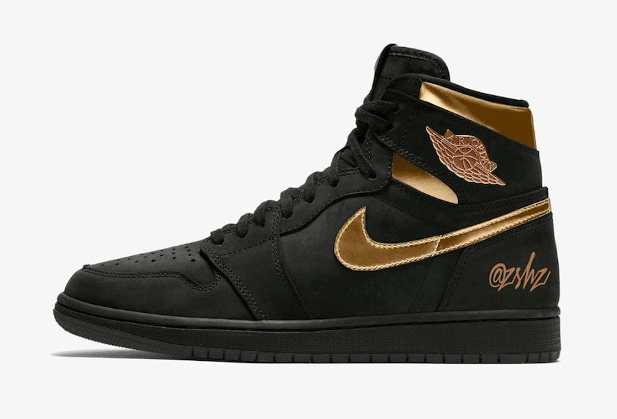 Air Jordan 1 Black/metallic Gold 2020