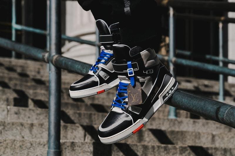 On-Foot Look at the Louis Vuitton LV 408 Trainer Hi “New York” and “Chicago”