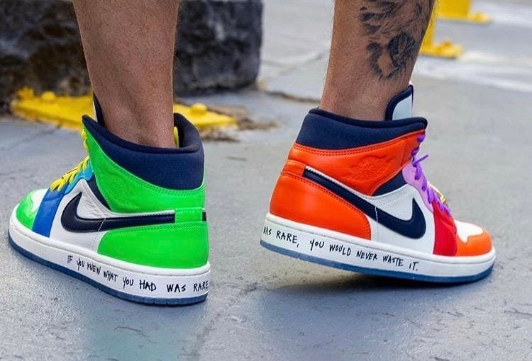On-Foot Look at the Melody Ehsani x Air Jordan 1 Mid "Fearless"
