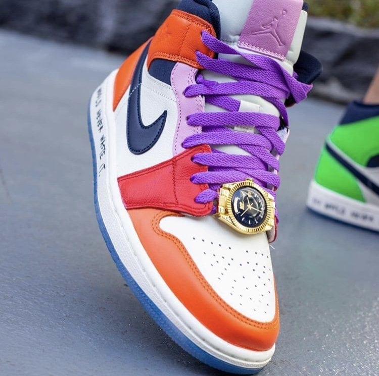 On-Foot Look at the Melody Ehsani x Air Jordan 1 Mid "Fearless"