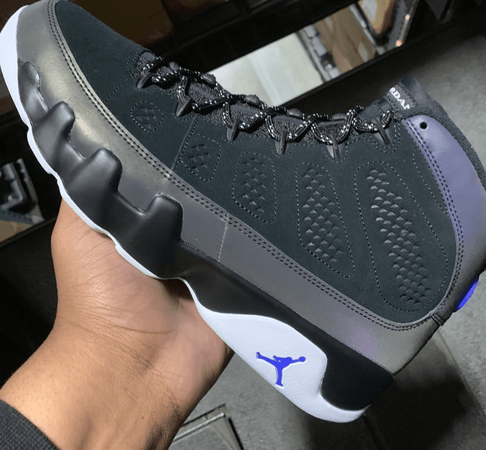 Air Jordan 9 “Racer Blue” Boasts a Reflective Upper