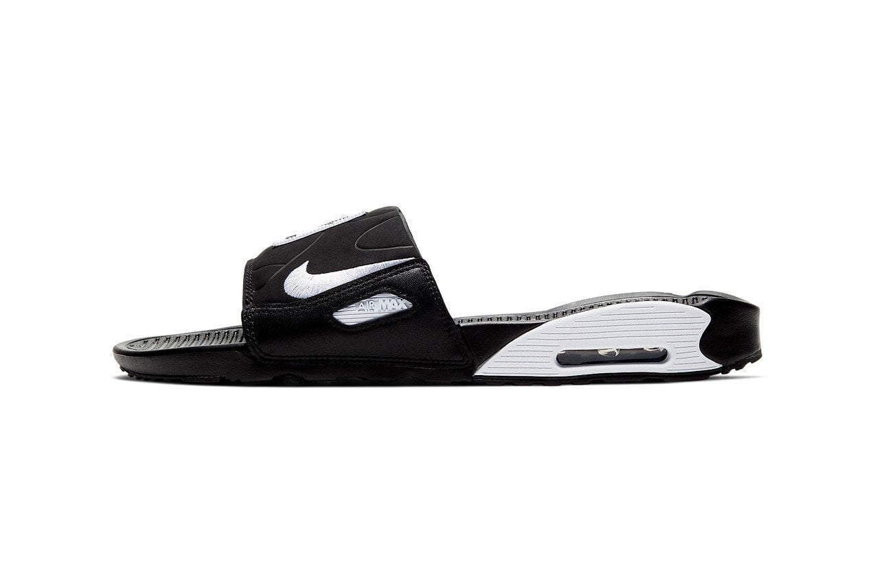 Nike Air Max 90 Slide Sandal Black White BQ4635-002
