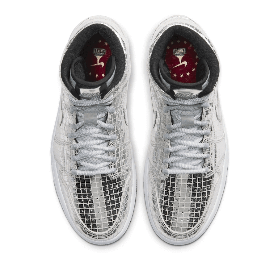 Official Images of the Air Jordan 1 Mid "Disco Ball"