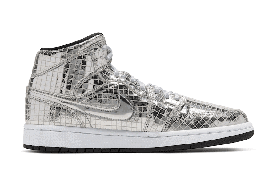Official Images of the Air Jordan 1 Mid "Disco Ball"