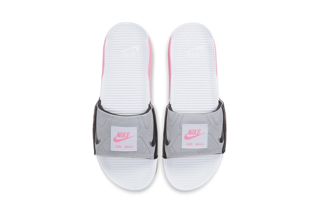 Nike Air Max 90 Slide Sandal White Pink BQ4635-100